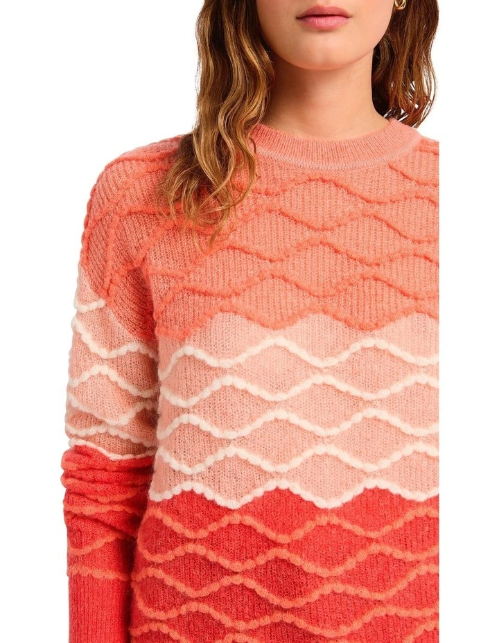 Flaming June Knit Jumper in Orange image 4