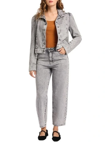 Venice Denim Jacket in Grey