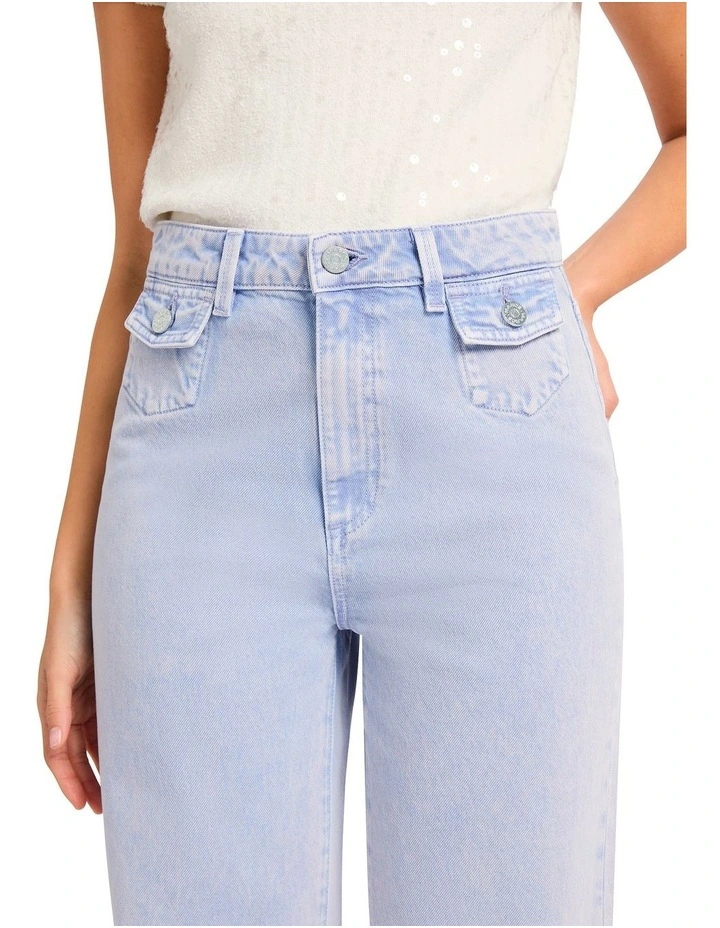 Gwyneth Straight Leg Jeans in Blue image 3