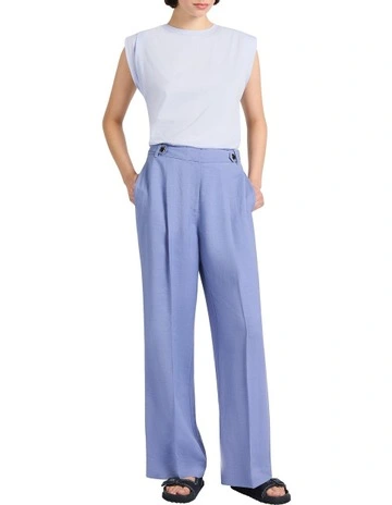 Darcy Mercerised Cotton Tee in Blue