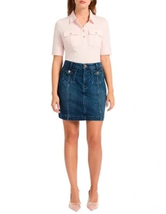 Harriet Mercerised Cotton Polo in Pink