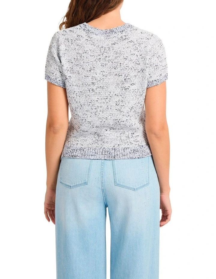 I Spy Knit Tee in Ink image 4