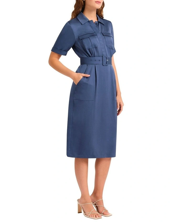 Middleton Midi Dress in Blue image 2