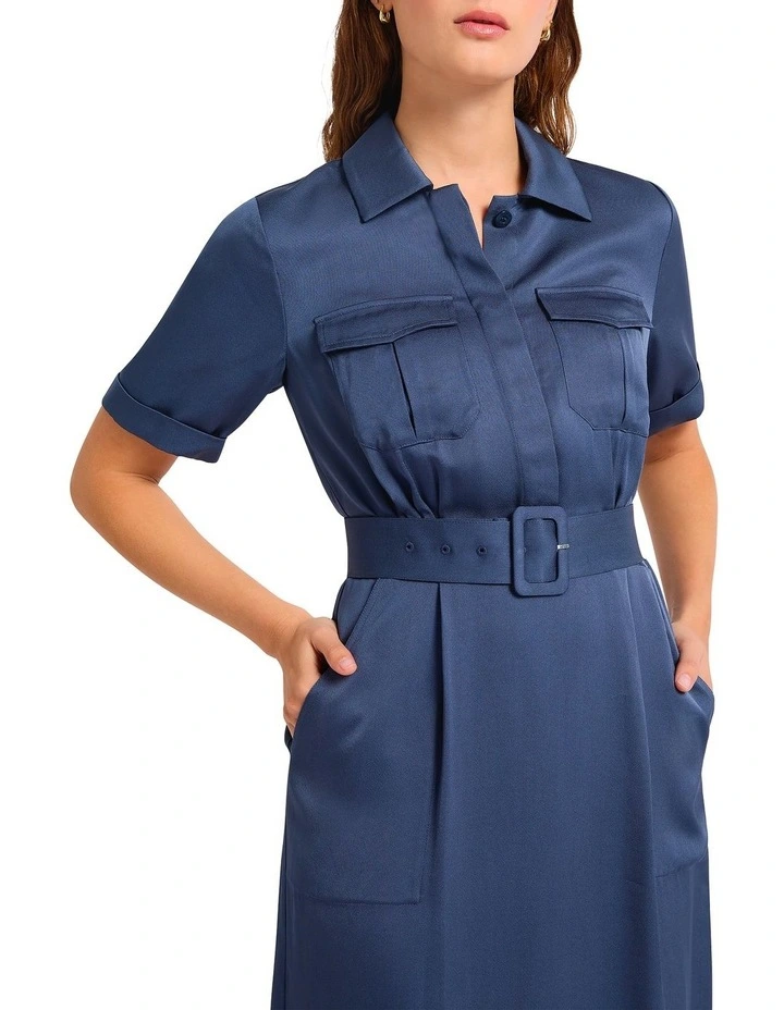 Middleton Midi Dress in Blue image 3
