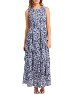Safari And Sensibility Dress in Blue