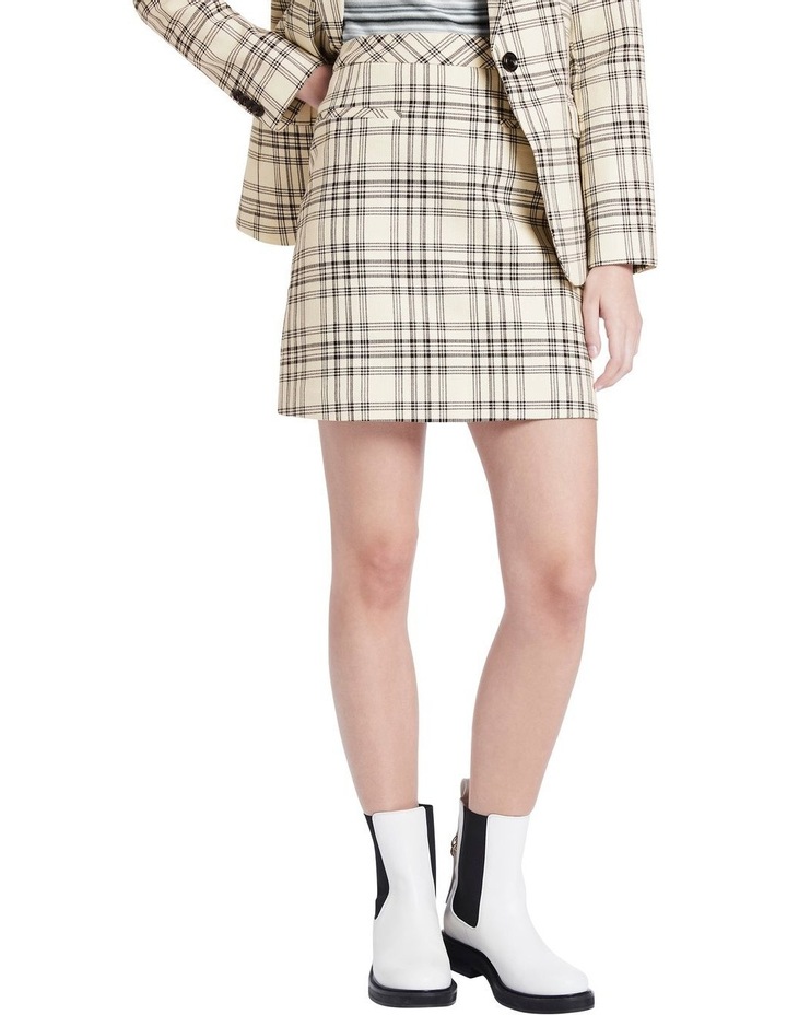 checked short skirts