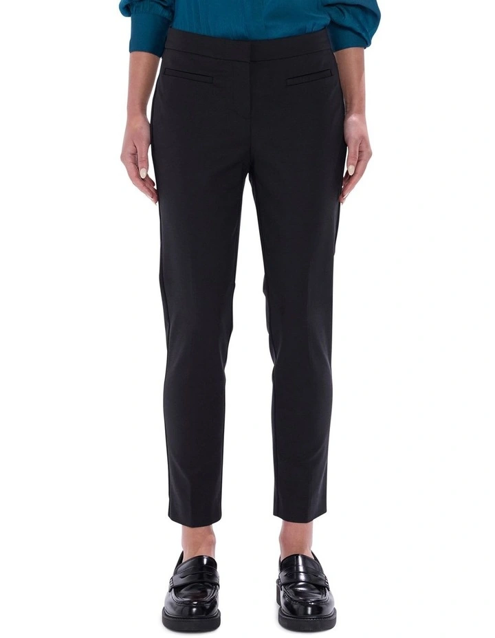 Alana Welt Pocket Pant in Black image 2