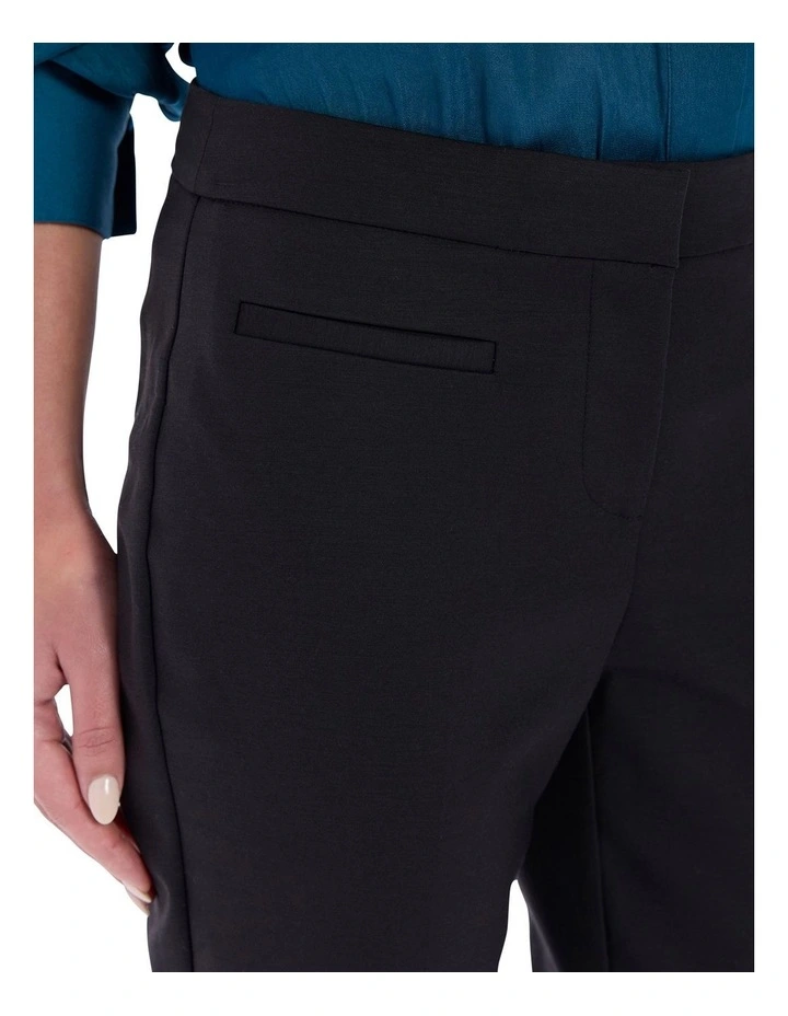 Alana Welt Pocket Pant in Black image 3