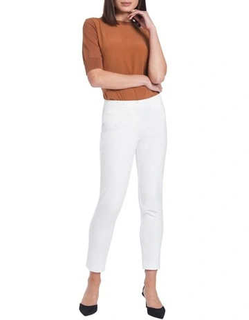 Alana Welt Pocket Pant in White