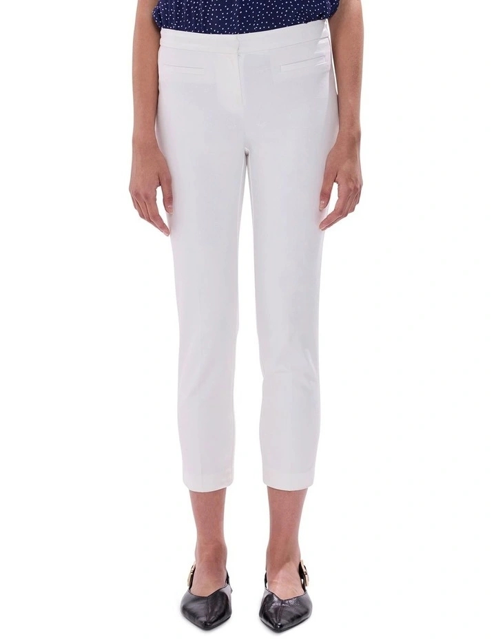 Alana Welt Pocket Pant in White image 2