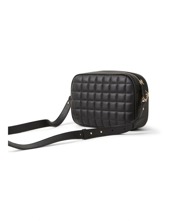 Emma Black Quilted Leather Bag image 2