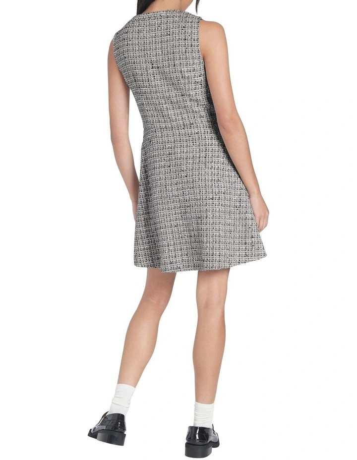 Tweed Spirit Dress Black/White image 3