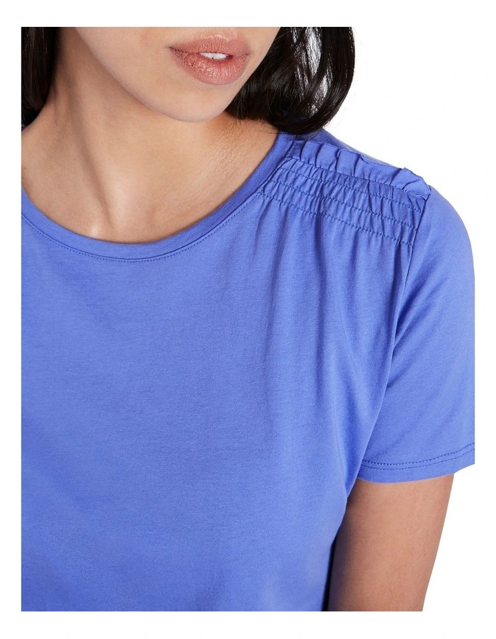 Kiera Mercerized Cotton Tee Lapis image 4