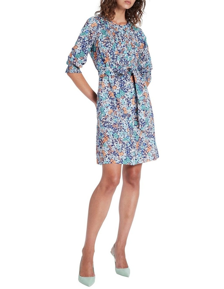 Floral Has It Shirt Dress Lapis Multi