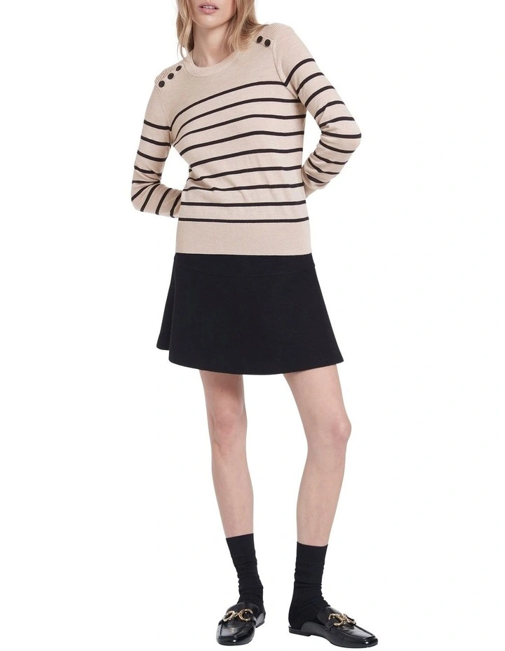 Marley Merino Button Knit Jumper Shell Melange image 2