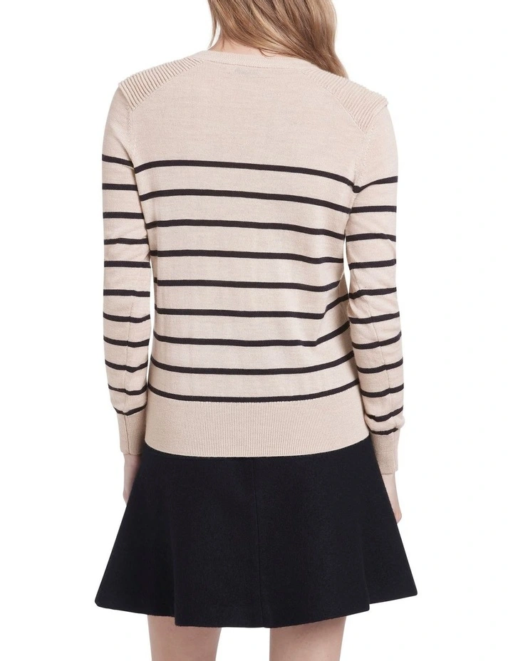 Marley Merino Button Knit Jumper Shell Melange image 3