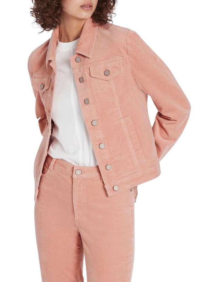 Cord Of The Rings Trucker Jacket in Blush