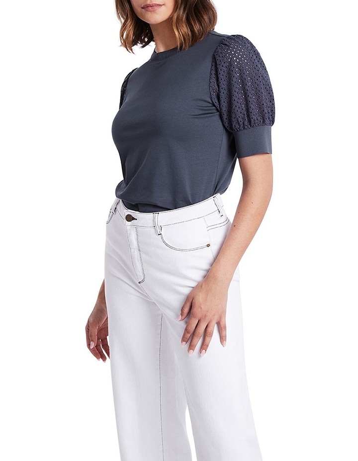 Time And Lace Tee in Open Water