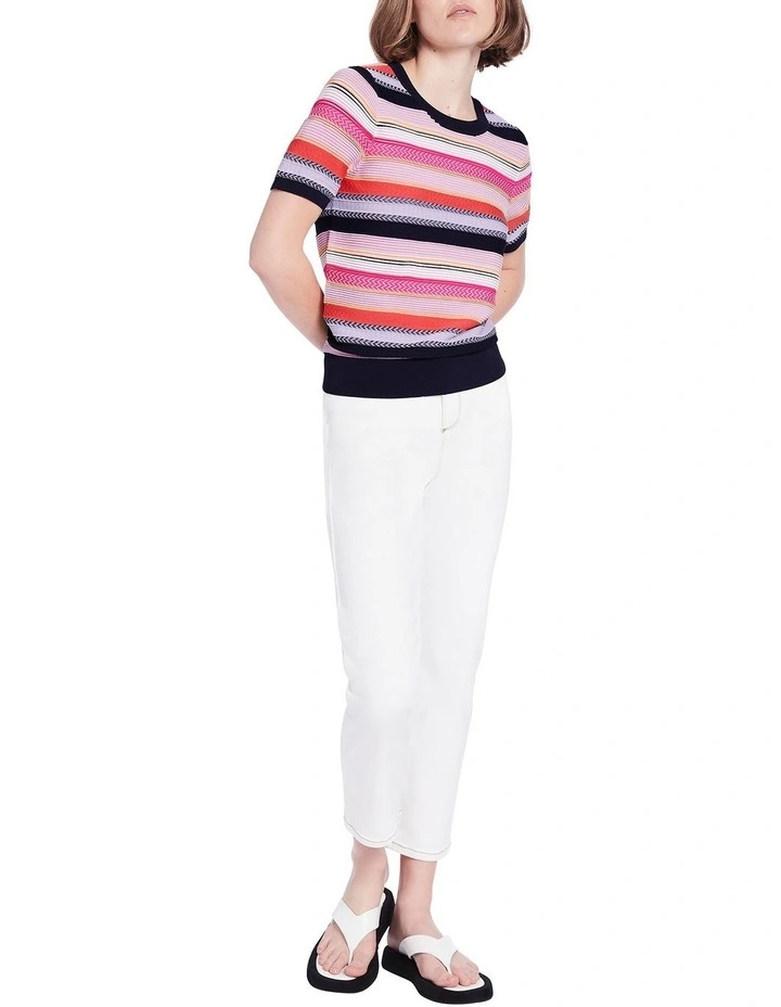 Some Stripe Of Love Knit in Sorbet Stripe image 2