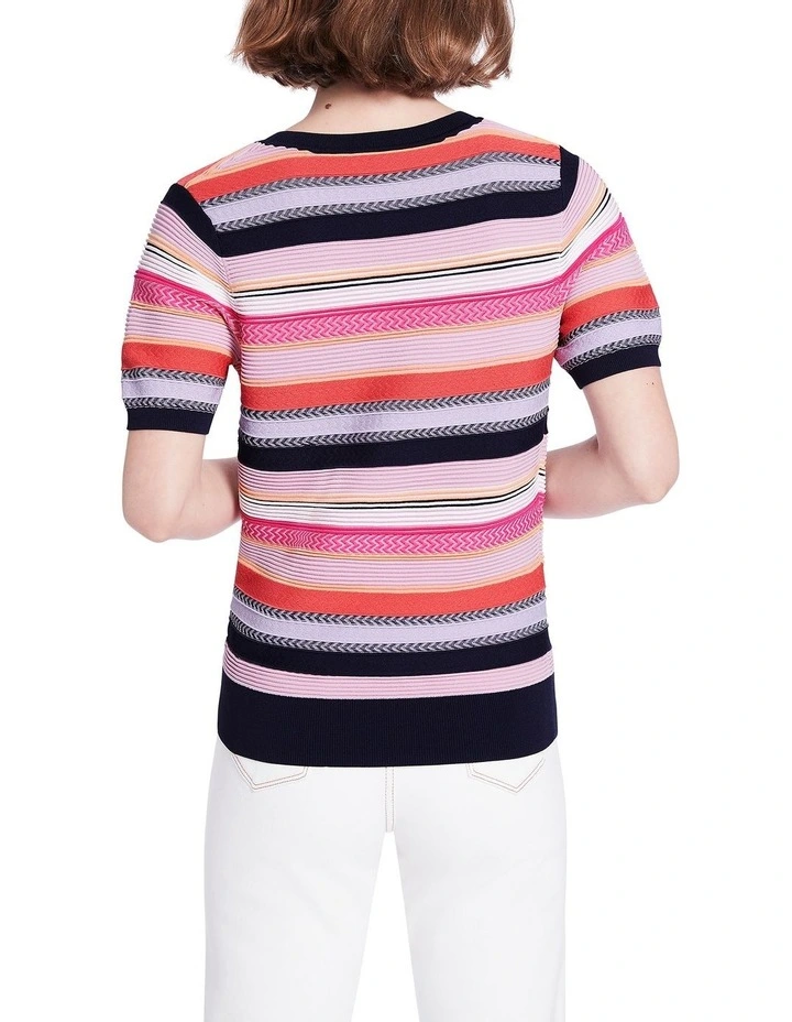 Some Stripe Of Love Knit in Sorbet Stripe image 3