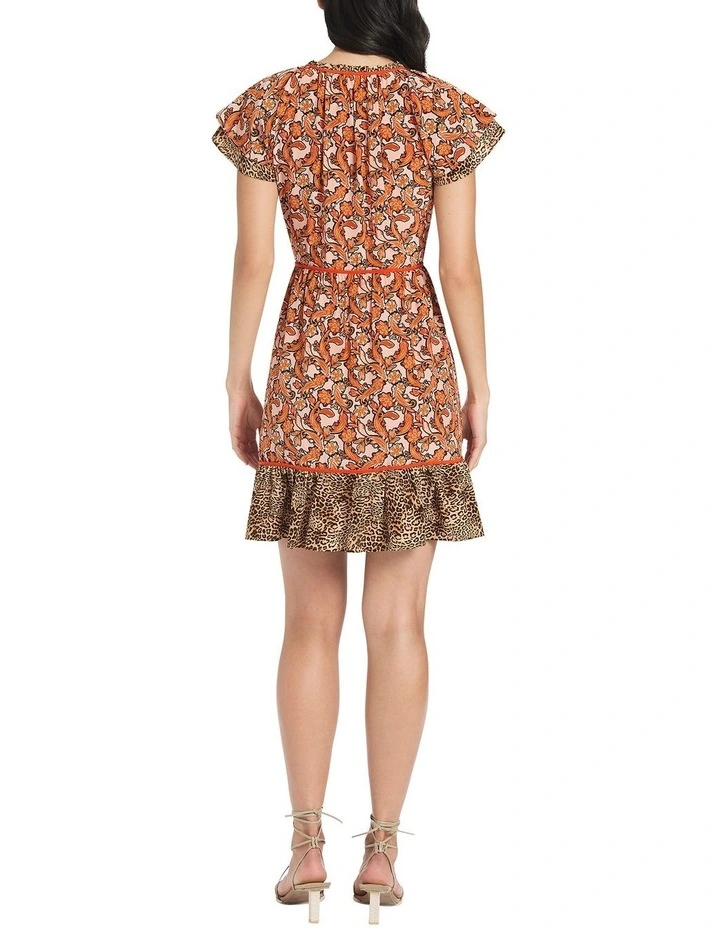Paisley Afternoon Silk Dress in Multi image 3