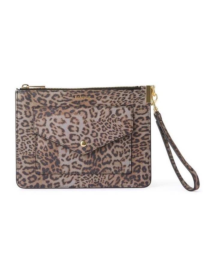 Kenedy Leather Pouch in Animal Multi Assorted