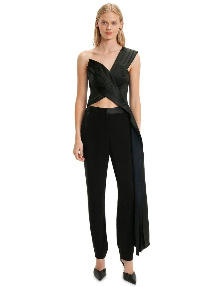 Sculptural Bodice Top in Black image 1