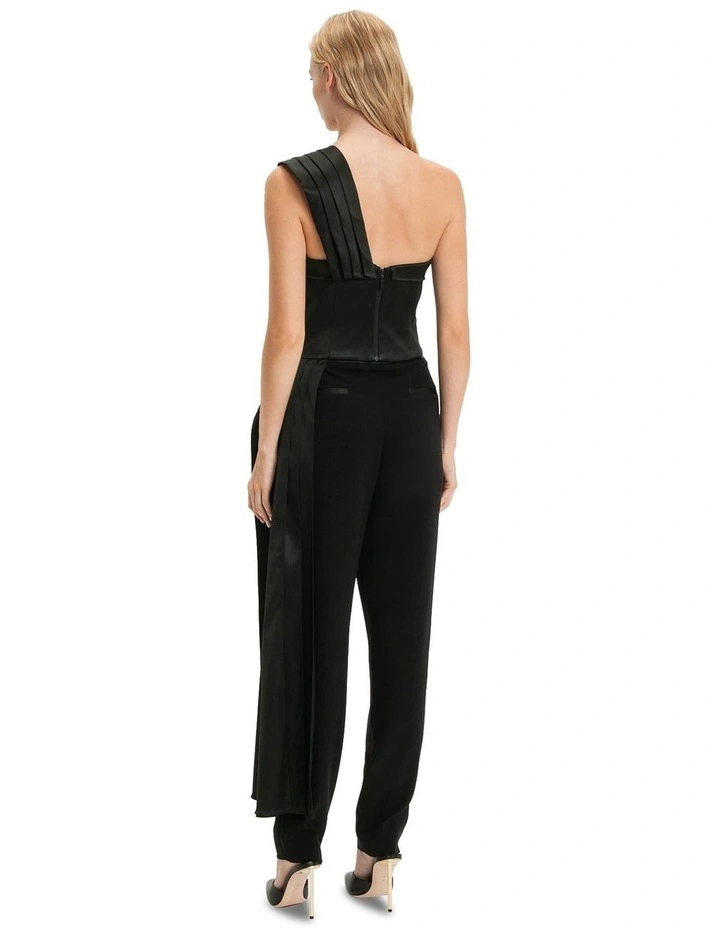 Sculptural Bodice Top in Black image 2