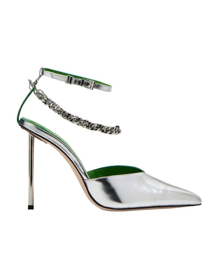 Chain And Metal Heel in Silver image 1