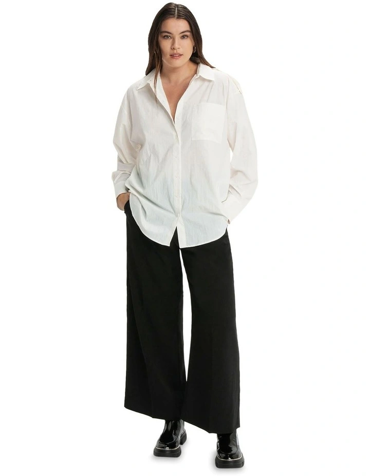 Recycled Nylon Shirt in White image 1