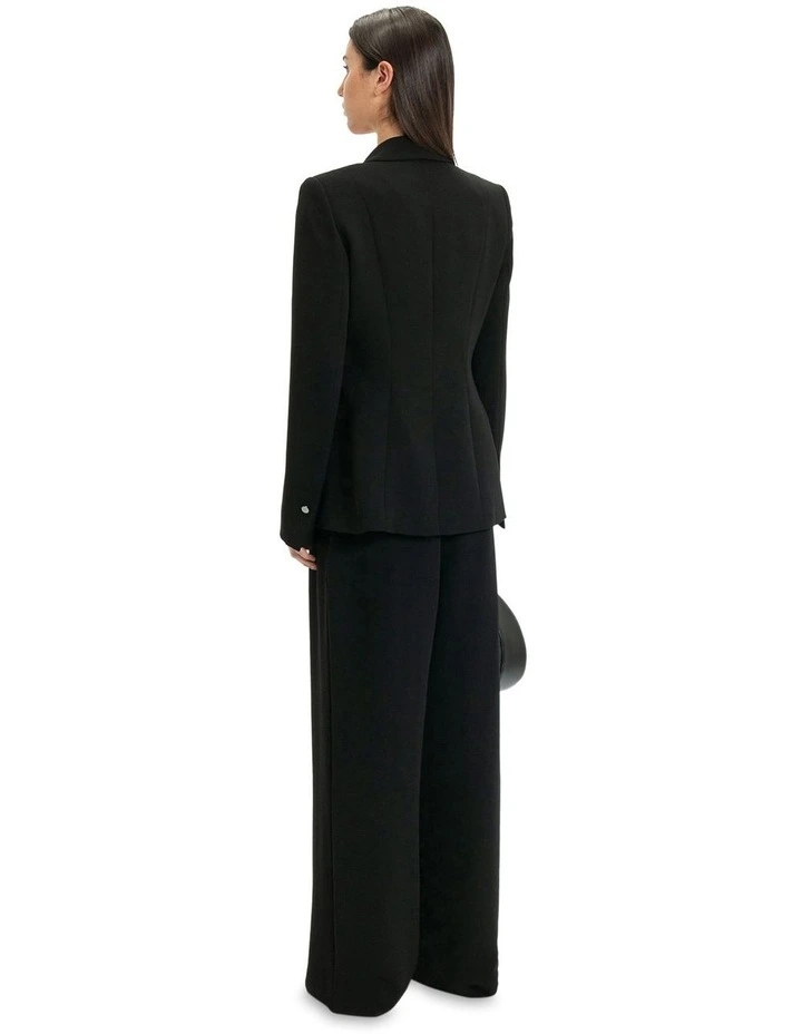 Tailored Panel Jacket in Black image 2