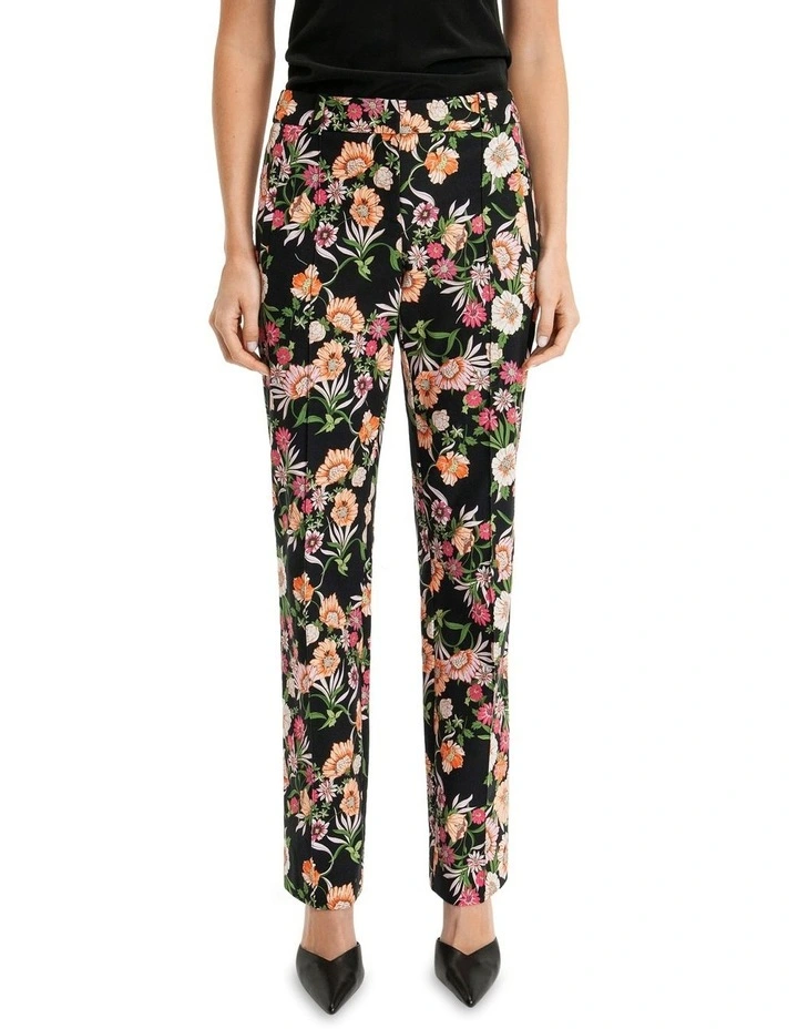 Garden Floral Tailored Pant in Lilac image 3