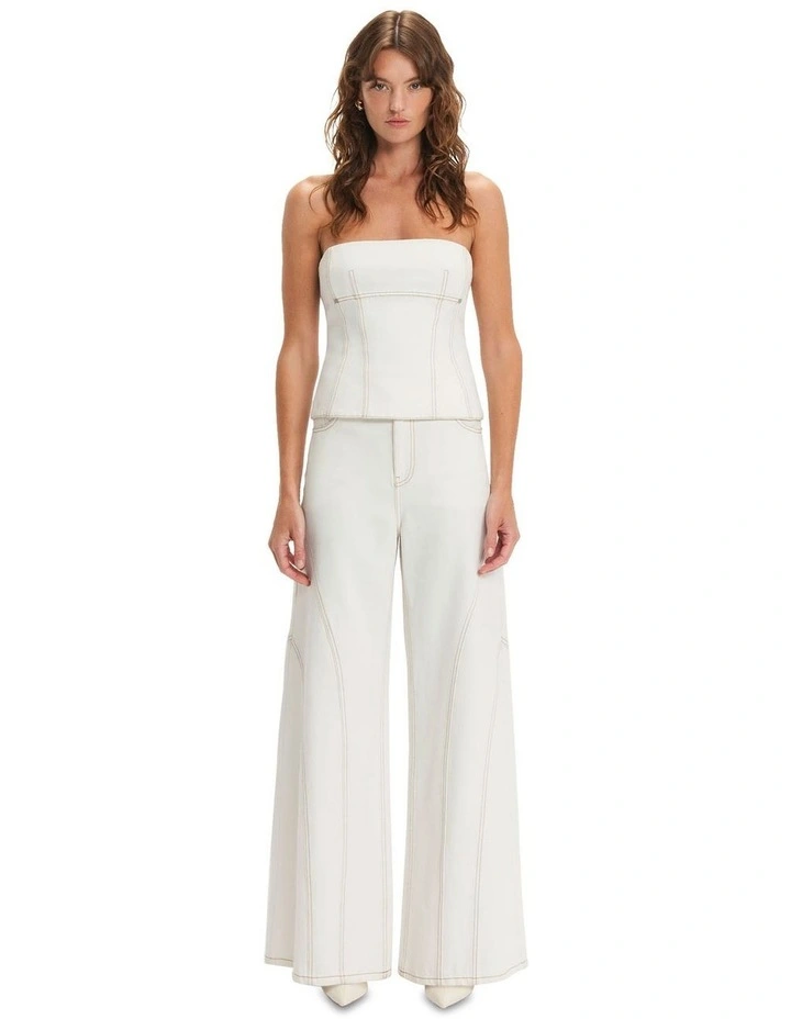 Denim Bandeau in Ivory image 1