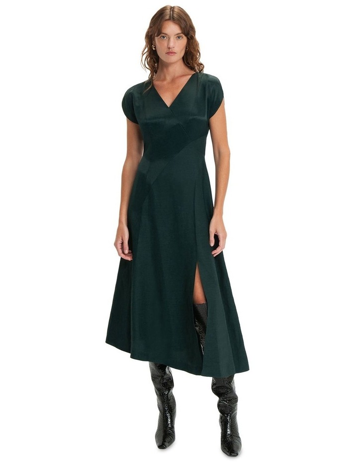 cue dress green Cue Cotton Twist Strap Dress Green Size 6