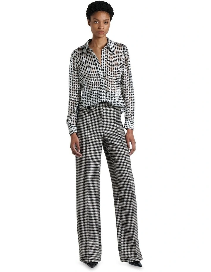 Houndstooth Straight Pant image 1