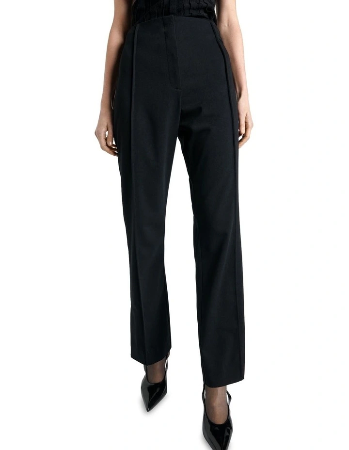 Stretch Twill Slim Pant in Black image 2
