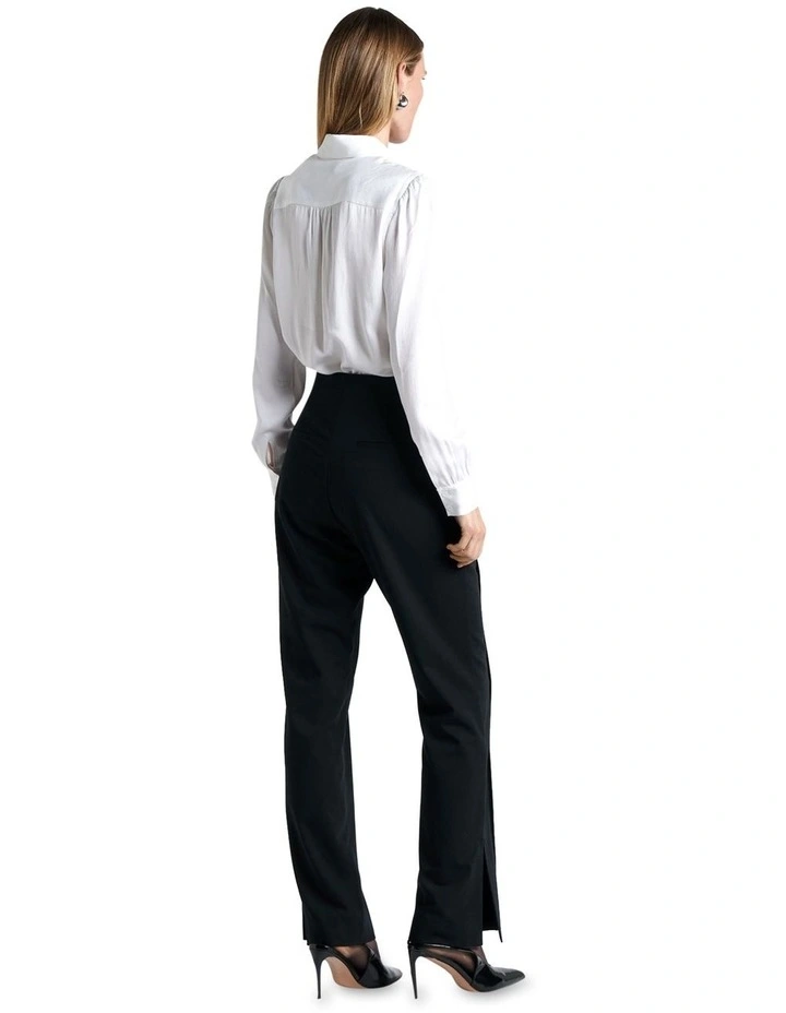 Stretch Twill Slim Pant in Black image 3