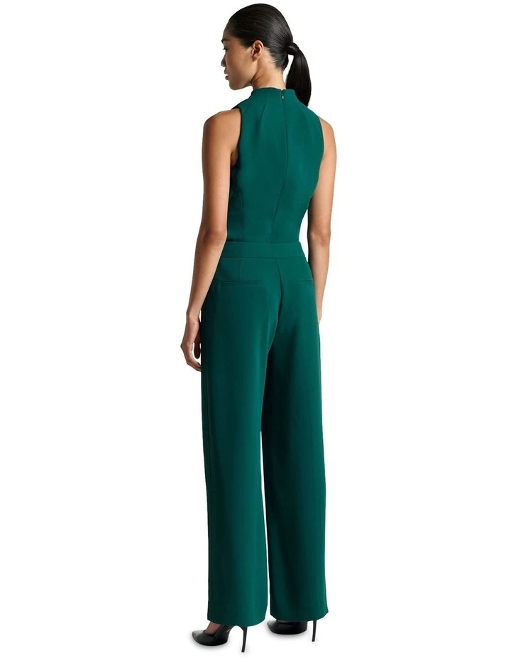 Soft Neck Sleeveless Top in Forest image 3