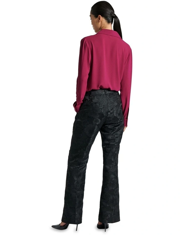 Recycled Georgette Shirt in Raspberry image 3