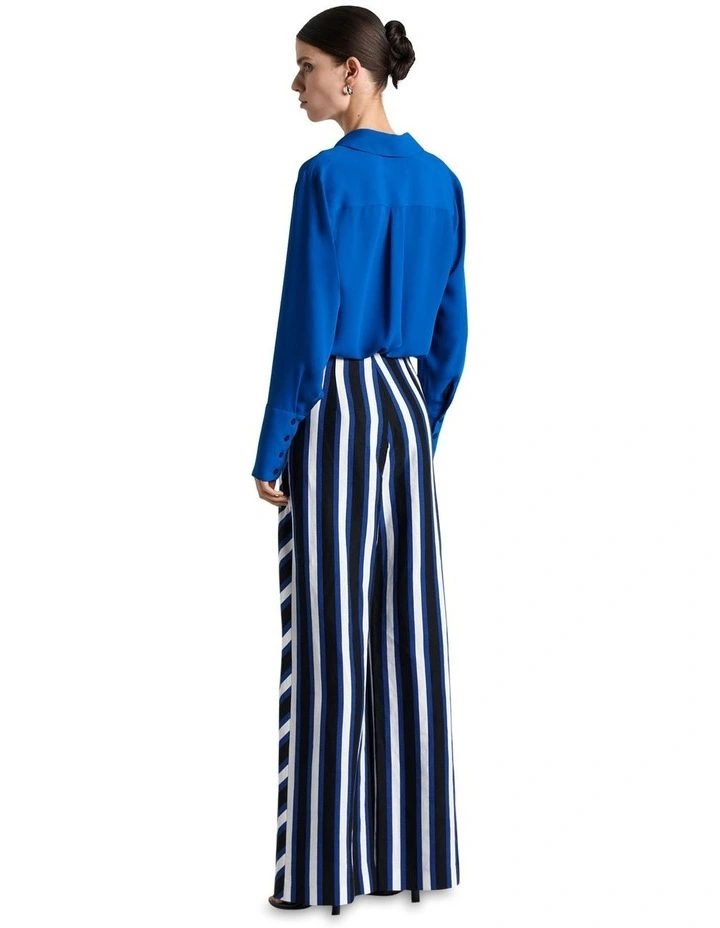 Georgette Shirt in Blue image 3