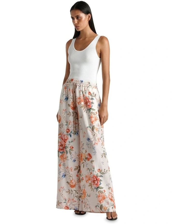 Peony Garden Wide Leg Pant in Bisque image 1
