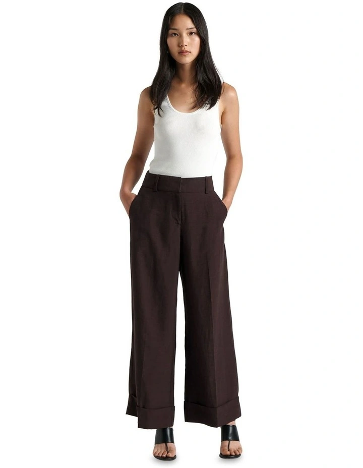 Viscose Blend Cropped Pant image 1