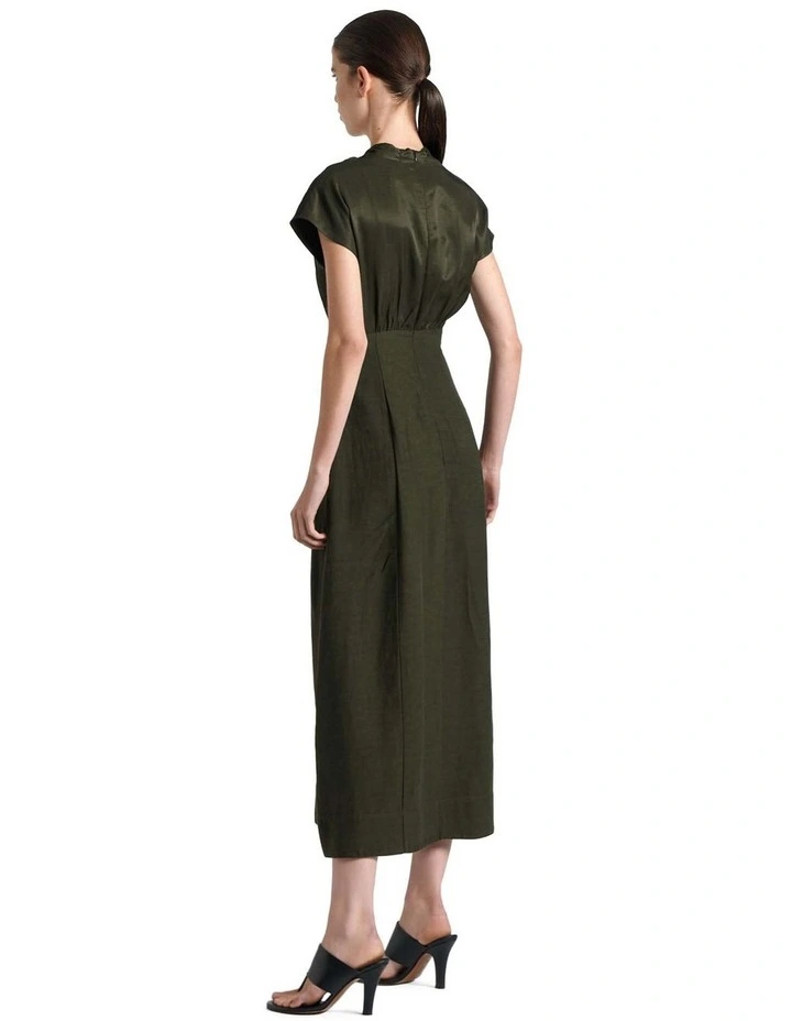 Viscose Blend Sculpted Bodice Dress image 2