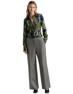 European Micro Check Pant in Black