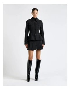 European Stretch Cotton Zip Jacket