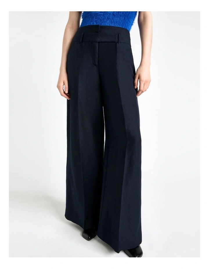 Linen Rayon Wide Leg Pant image 3
