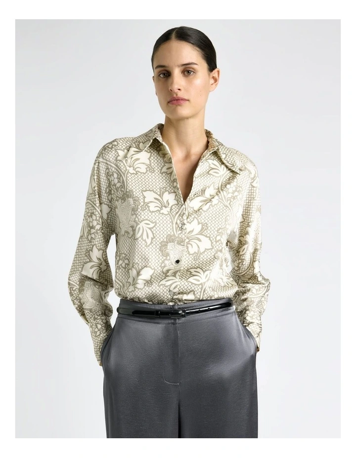 Lattice Chintz Floral Shirt image 3