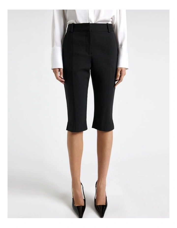 European Stretch Cotton Capri Pant image 3