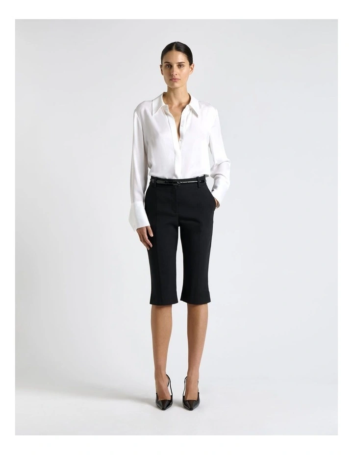 European Stretch Cotton Capri Pant image 4
