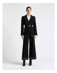 Contrast Stitched Jacket